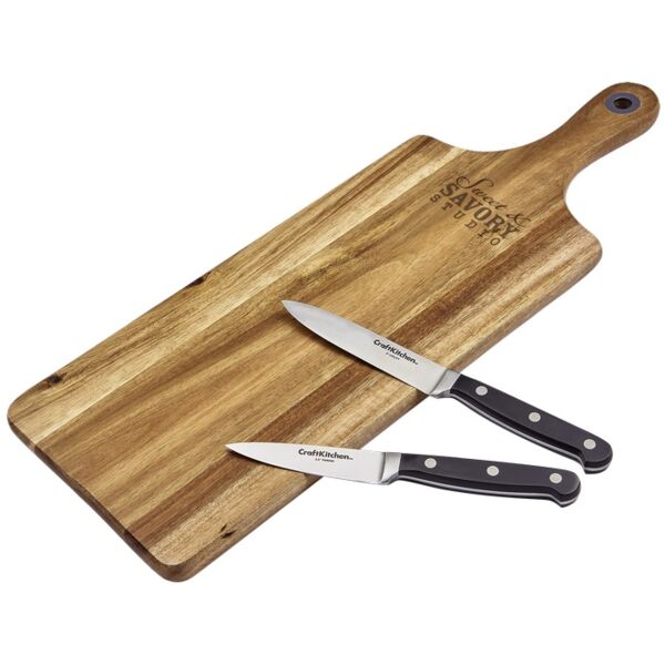 CraftKitchen™ Rectangle Board & Knives Gift Set Thumbnail