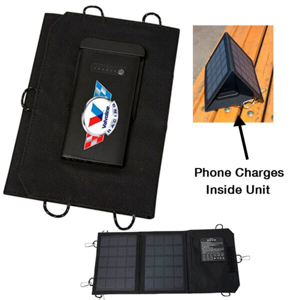 Tri-Fold Solar Power Bank - 5000 mAh Thumbnail