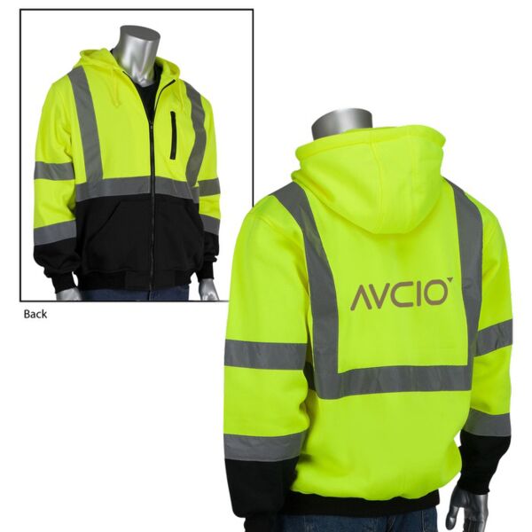 Class 3 Full Zip Hooded Black Bottom Sweatshirt Thumbnail