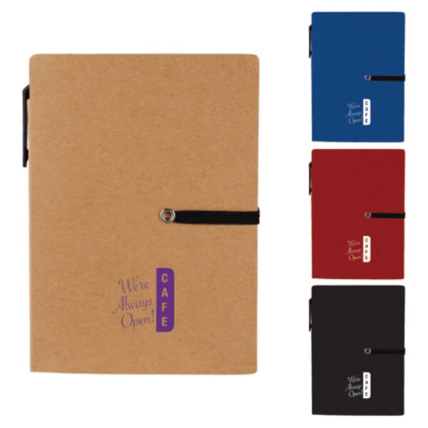 4" x 5.5" Stretch Notebook with Pen Thumbnail